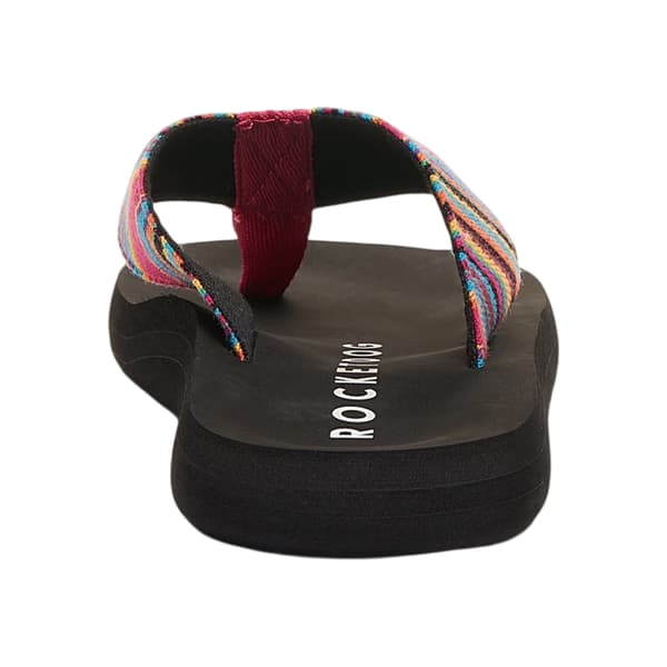 Rocket Dog Dam/Dam Adios Dexter Bomullsflatform Flip Flop Pink 6 UK