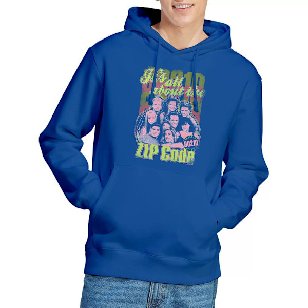 90210 Herr Zip Code Hoodie S Kungsblå Royal Blue S