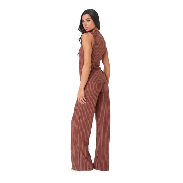 I Saw It First Dam/Dam Pinstripe Västset 8 UK Rost Rust 8 UK