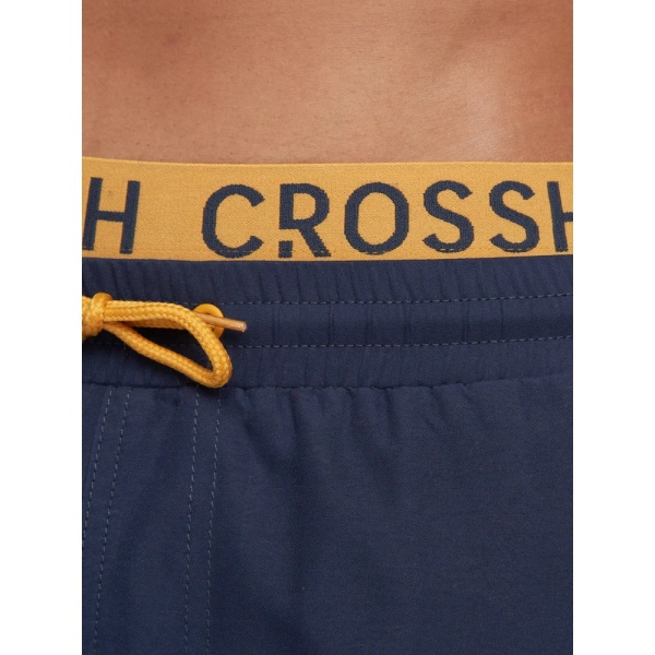Crosshatch Bandout badshorts för män L Marinblå Navy L