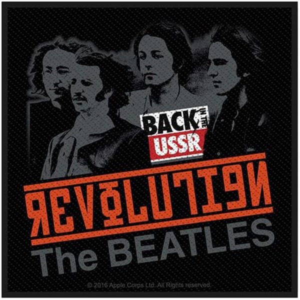 The Beatles Revolution vävd patch One Size Black Black One Size