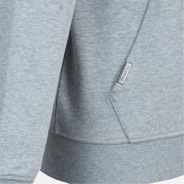 Firetrap Herr Logo Full Zip Hoodie M Gråmelerad Grey Marl M