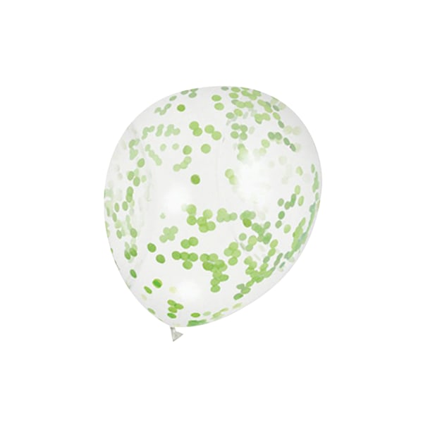 Unik fest 12 tums konfettiballong (paket med 6) Lime i en one size Lime Green One Size