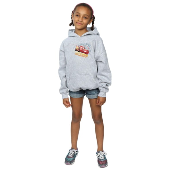 Disney Girls Cars Lightning McQueen Hoodie 12-13 år Sport Grå Sports Grey 12-13 Years