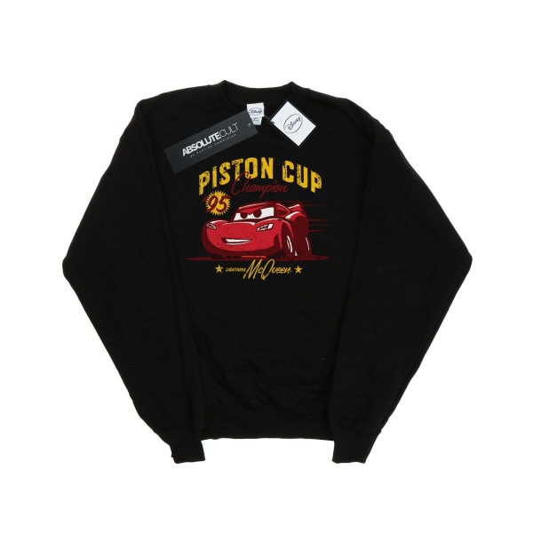 Disney Girls Cars Piston Cup Champion Sweatshirt 5-6 år Svart Black 5-6 Years