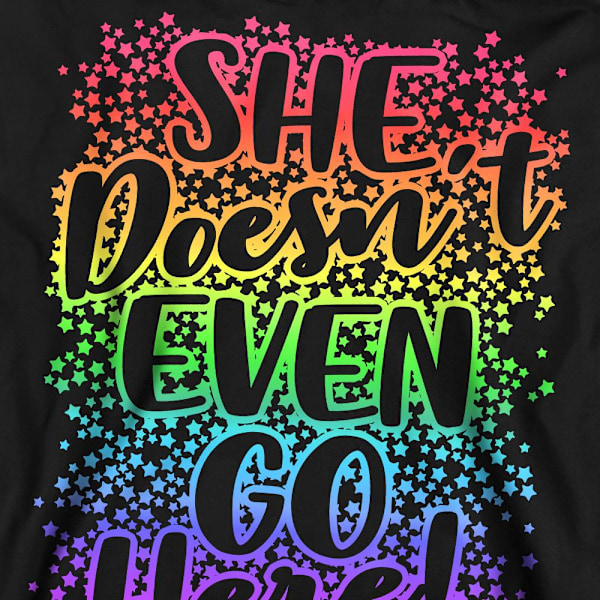 Mean Girls Unisex Vuxen Doesn´t Go Here Sweatshirt S Svart Black S