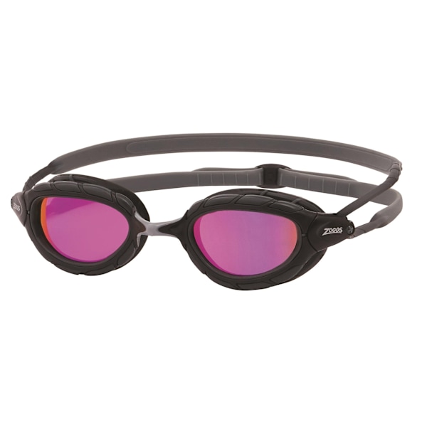 Zoggs Predator 2024 simglasögon för vuxna, unisex, en storlek, titan Titanium Grey/Pink One Size