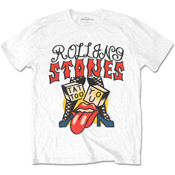 The Rolling Stones Unisex Adult Tattoo You II T-Shirt L Vit White L