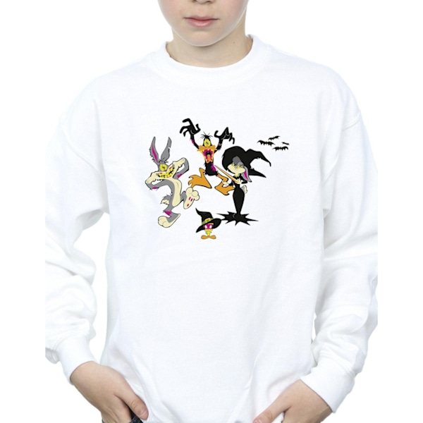 Looney Tunes Boys Halloween Friends Sweatshirt 7-8 år Vit White 7-8 Years