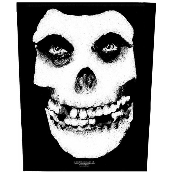 Misfits Face Skull Patch One Size Svart/Vit Black/White One Size
