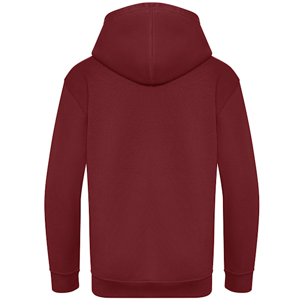 Awdis Barn/Barn Hoodie i ekologisk bomull 3-4 år Bourgogne Burgundy 3-4 Years
