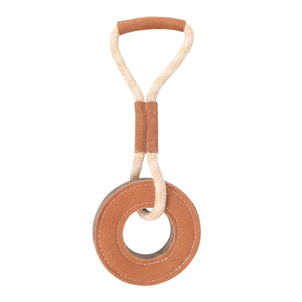 Benji & Flo Tug ´N´ Play Ring Mocka Rep Hundleksak One Size Brun Brown/Beige One Size