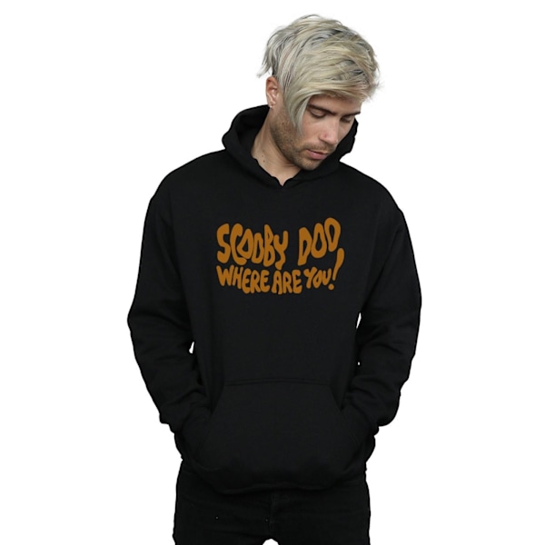 Scooby Doo Herr Var Är Du Spöklik Hoodie 3XL Svart Black 3XL