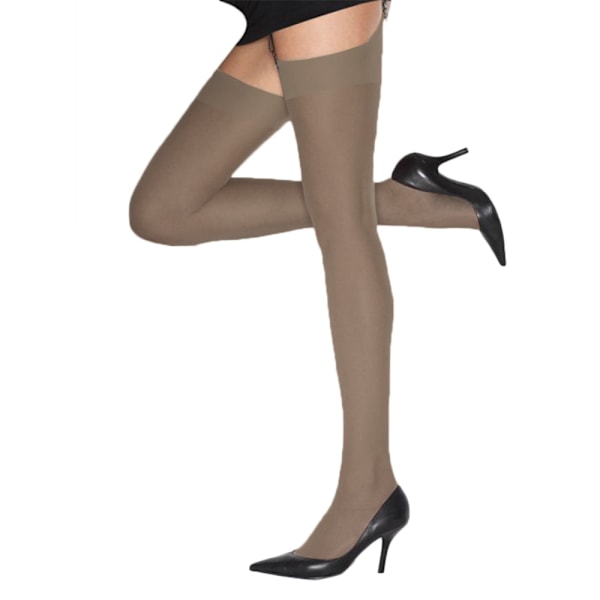 Cindy Dam/Kvinnor 10 Denier Ultra Sheer Strumpbyxor (1 Par) Large Paloma Mink Large (5ft6”-5ft10”)