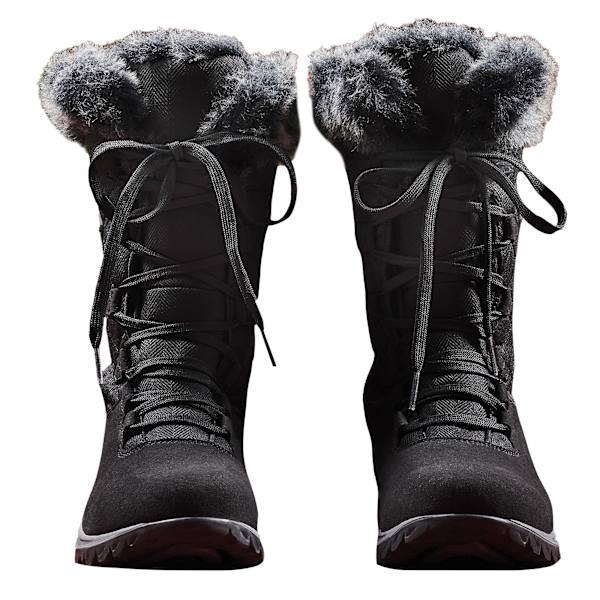 Regatta Great Outdoors Dam/Dam Newley Faux Fur Trim Thermo Boots Black/Briar Grey 7 UK