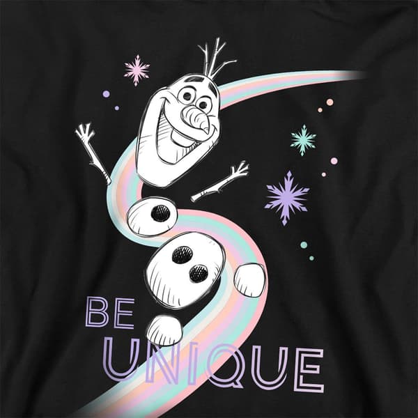 Frozen Barn/Barn Be Unique Olaf Regnbåge Pullover Hoodie 9- Navy 9-11 Years