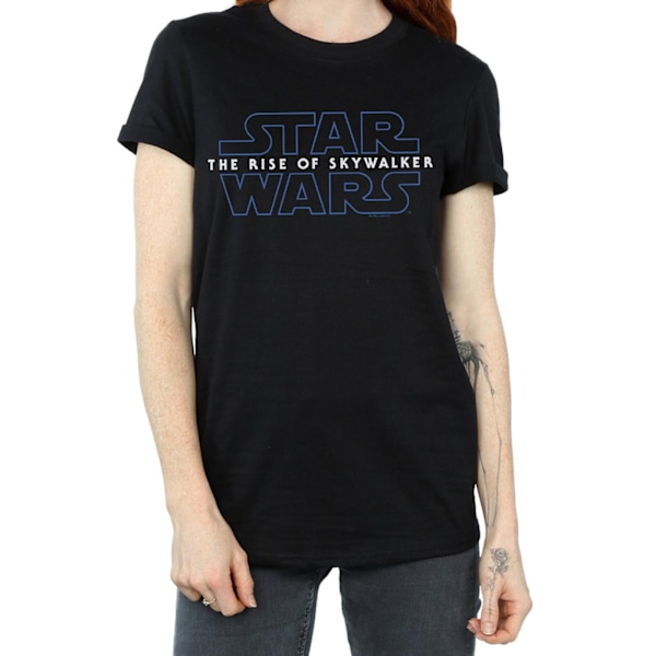 Star Wars The Rise Of Skywalker Dam/Damer  Logotyp Bomull Boyf Black M