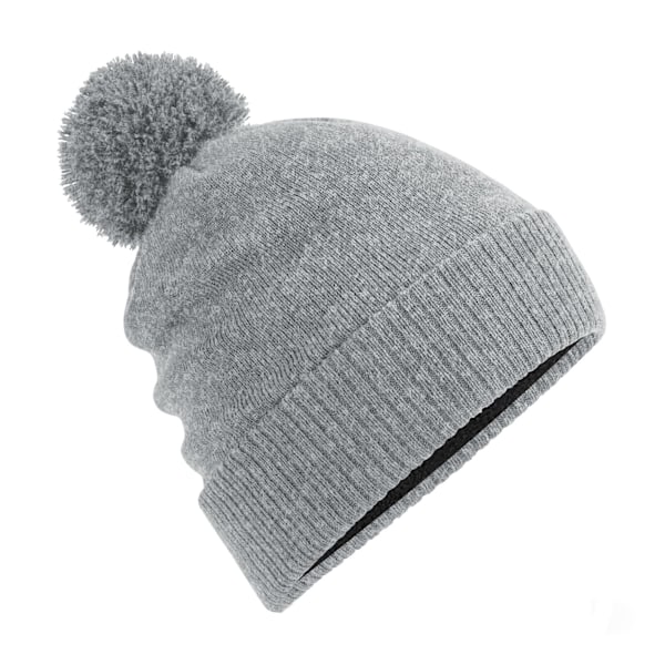 Beechfield Snowstar Heather Termisk Vattenavvisande Mössa En Storlek Grå Grey One Size