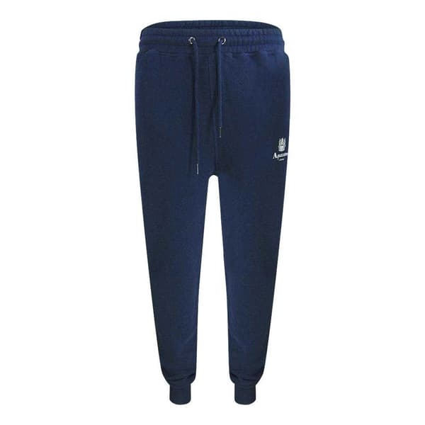 Aquascutum Herr Active Basic Ribbade Joggingbyxor L Marinblå Navy Blue L