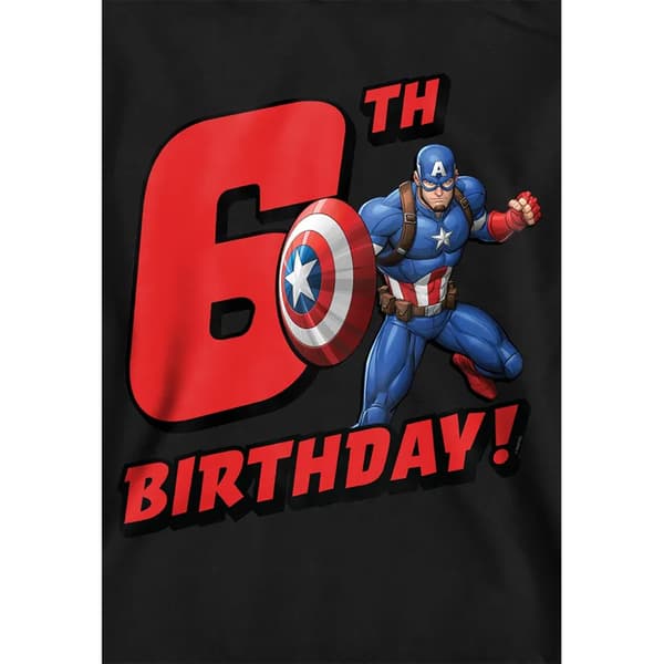 Captain America Barn/Barn Pull Over 6-årsdag Huvtröja 9- Black 9-11 Years