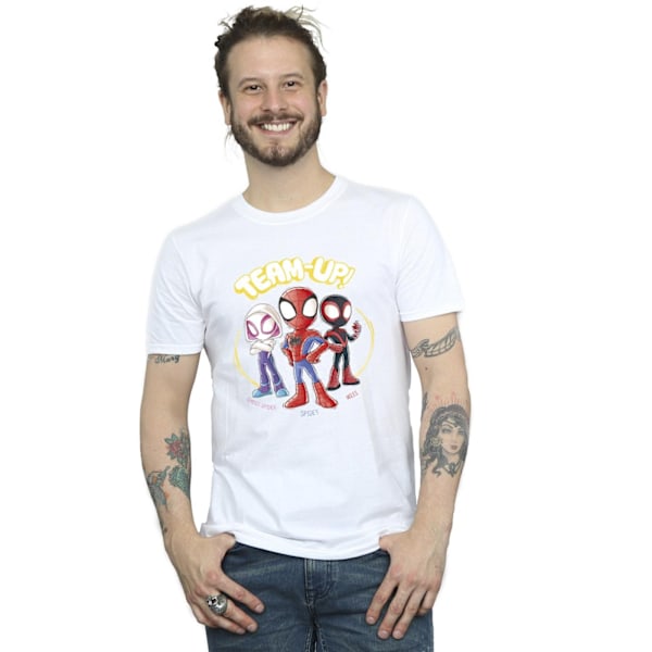 Marvel Spidey And His Amazing Friends Sketch T-shirt 4XL W White 4XL