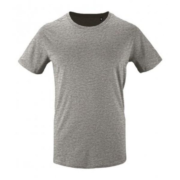 SOLS Milo Organic T-Shirt för män 2XL Grå Marl Grey Marl 2XL