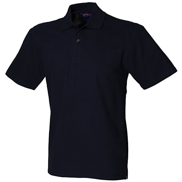 Henbury Unisex Vuxen Bomull Pique Stretch Polotröja XL Marinblå Navy XL