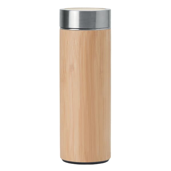 MidOcean Batumi Bambu Dubbelväggig 400ml Flaska One Size Trä Wood One Size