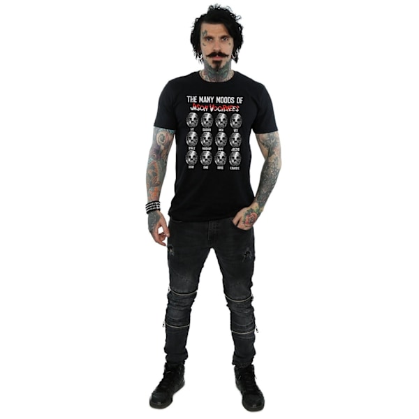 Fredag den 13:e herr The Many Moods Of Jason Voorhees T-shirt M Bla Black M