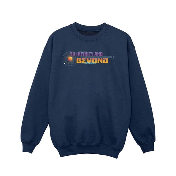 Disney Flickor Lightyear Infinity And Beyond Text Tröja 7-8 Navy Blue 7-8 Years