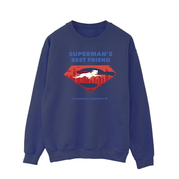 DC Comics DC League Of Super-Pets Superman´s Bästa Vän Sweatshirt S Marinblå Navy Blue S