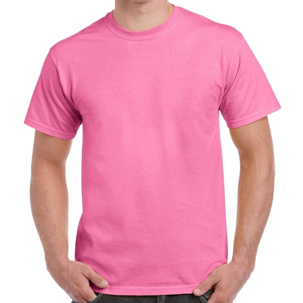 Gildan Herr T-shirt i Tjock Bomull Storlek L Azalea Azalea L