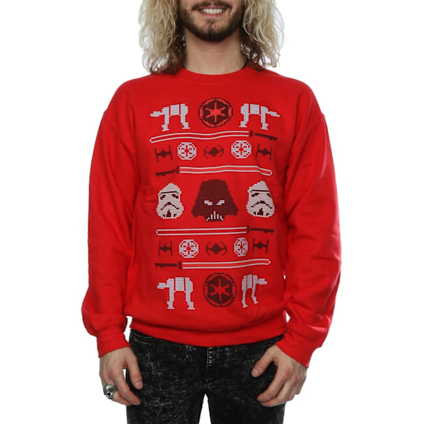 Star Wars Jul Imperial Fair Isle Sweatshirt S Röd Red S