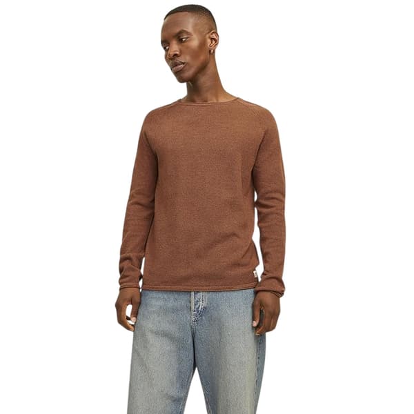 Jack And Jones Herr Texturerad Normal Raglan Tröja M Mocka Bisq Mocha Bisque M