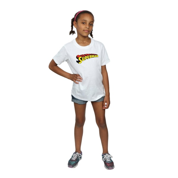 DC Comics Girls Superman Telescopic Loco Bomull T-shirt 7-8 år White 7-8 Years