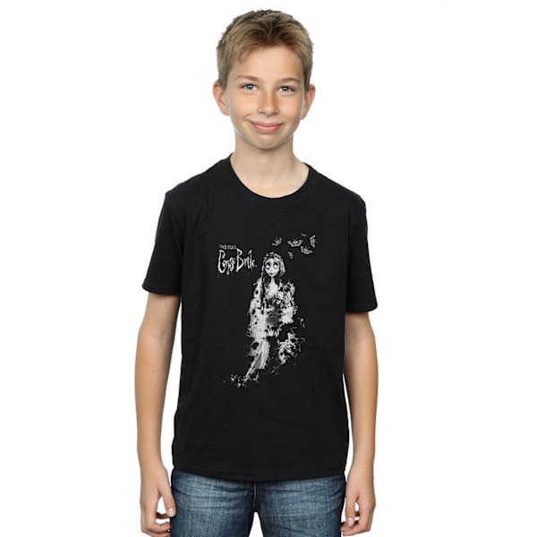 Corpse Bride Boys Distressed Bride T-Shirt 12-13 år Svart Black 12-13 Years