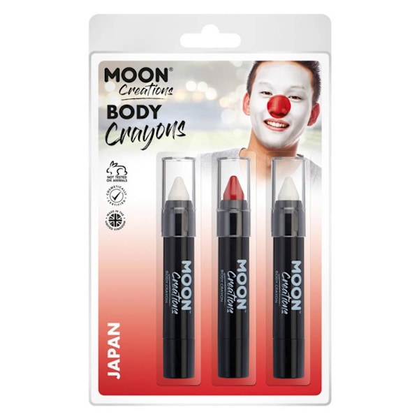 Moon Creations Logo Kroppskritor One Size Vit/Röd White/Red One Size