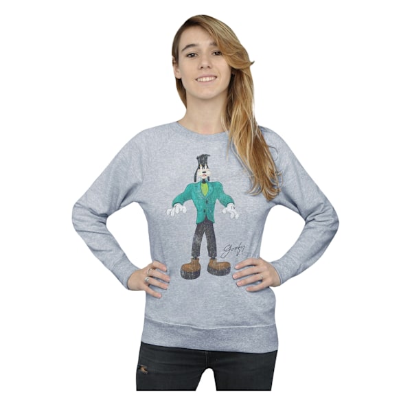 Disney Dam/Kvinnor Frankenstein Goofy Sweatshirt M Sports Grå Sports Grey M
