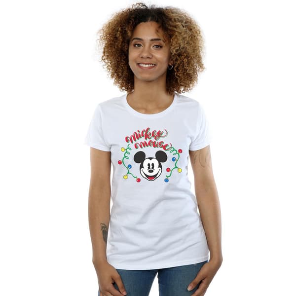 Disney Dam/Dam Mickey Mouse Julglödlampor Bomull White XL