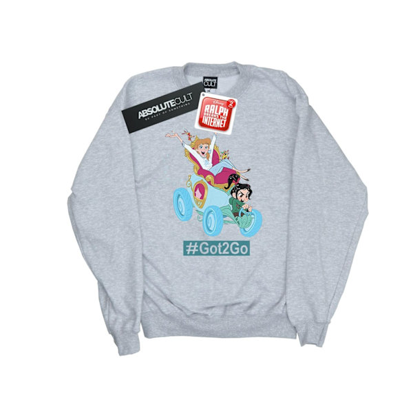 Disney Herr Wreck It Ralph Askungen Och Vanellope Sweatshirt Sports Grey XL