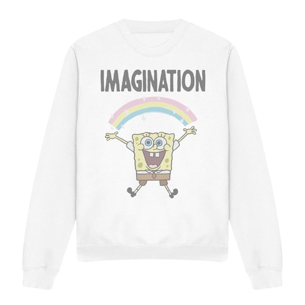SvampBob Fyrkant Unisex Vuxen Imagination Sweatshirt M Whi White M