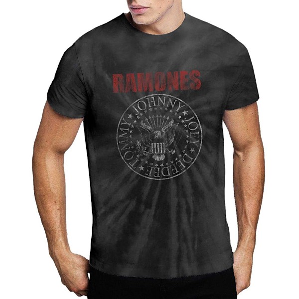 Ramones Unisex Adult Presidential Seal T-Shirt L Svart Black L