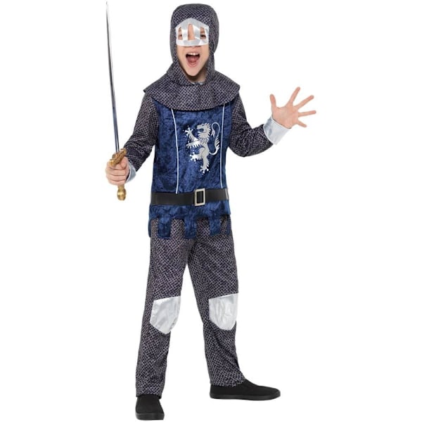 Smiffys Medeltida Riddare Kostymset för Barn 4-6 År Blå Blue/Grey 4-6 Years