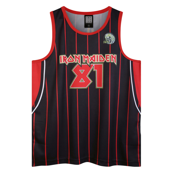 Amplified Killers Iron Maiden Basketbolltröja M Svart/Röd Black/Red M