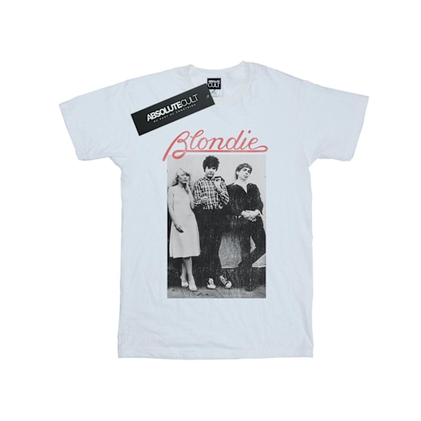 Blondie Herr Distressed Band T-Shirt S Vit White S