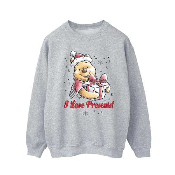 Disney Winnie The Pooh Love Presents Sweatshirt 4XL Sports Sports Grey 4XL