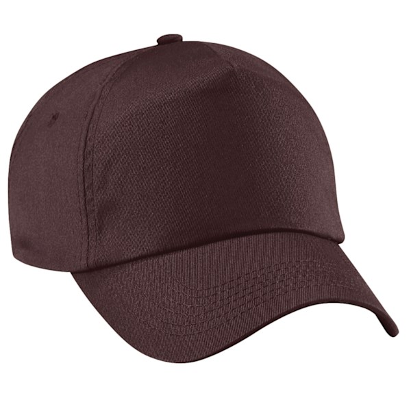 Beechfield Unisex Original 5-Panel Baseballkeps i enfärgad design, One Size Chocolate One Size