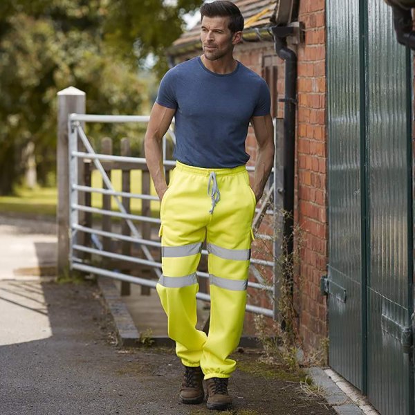 Yoko Adults Unisex Hi Vis joggingbyxor L Hi-Vis Gul Hi-Vis Yellow L