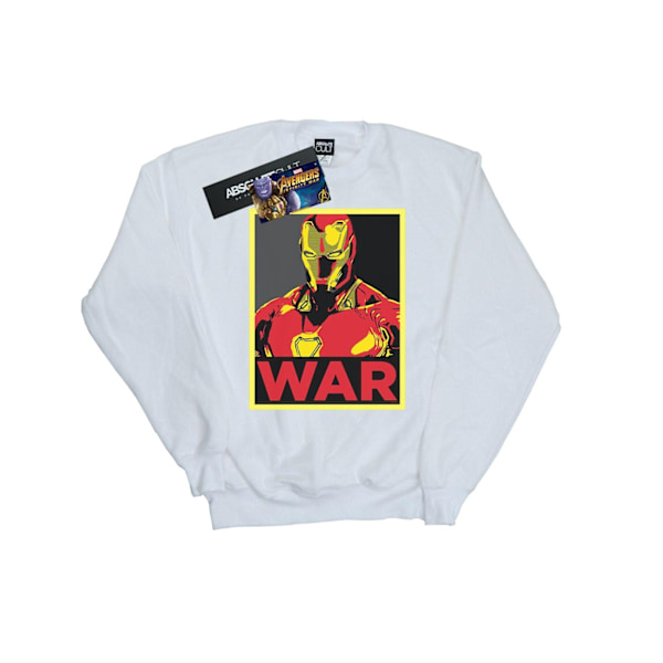 Marvel Dam/Kvinnor Avengers Infinity War Iron Man War Sweatshirt White XL