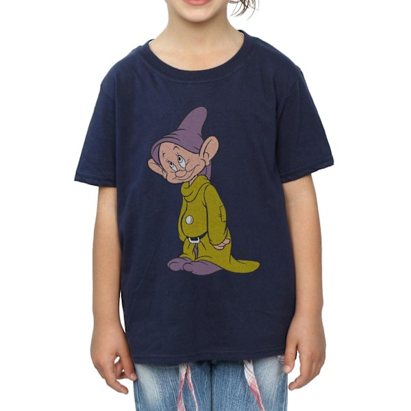 Disney Girls Classic Dopey Bomull T-shirt 7-8 år Marinblå Navy Blue 7-8 Years